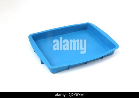 Blue Silicone Baking Tray Mould Stock Photo