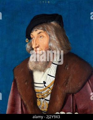 Portrait of a Man by Hans Baldung (1484-1545), oil on lime, 1514 Stock Photo