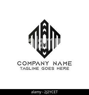 Letter MM logo design template. This logo is very suitable for any kind of business or industry that is engaged in any field. Stock Vector
