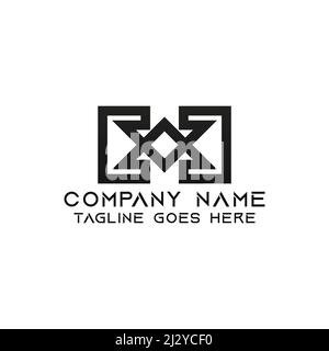 Letter MM logo design template. This logo is very suitable for any kind of business or industry that is engaged in any field. Stock Vector