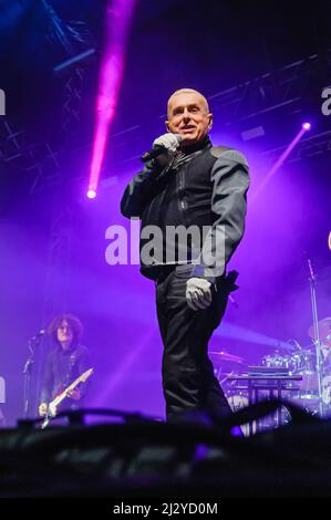 Belfast, Northern Ireland.  United Kingdom, UK.  11th August 2016.   Frankie Goes to Hollywood lead singer Holly Johnston performs at the West Belfast festival Feile an Phobail (Festival of the People) Stock Photo