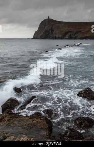 Port Erin on the Irish Sea coast of the Isle of Man Stock Photo