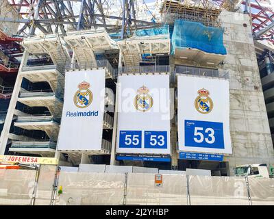 Real Madrid Logo on Soccer Field