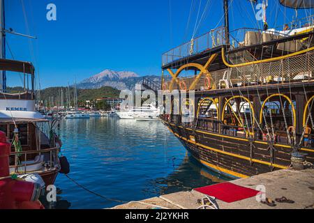 Kemer Marina, Antalya Province in Turkey Stock Photo