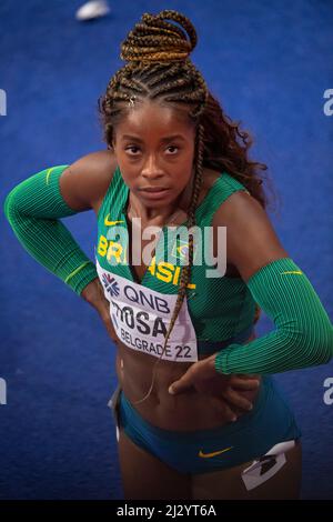 Vitoria Cristina Rosa BRA competing in the women’s 60m final on Day One