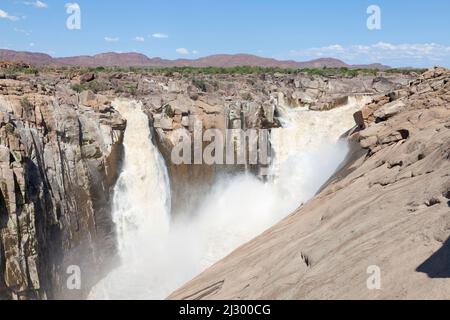 Augrabies Falls, Augrabies National Park, Northern Cape, South Africa. Also known by the San name Aukoerebis or Place of Great Noise Stock Photo