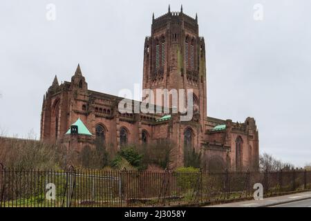 Liverpool Cathedral, Liverpool Anglican Cathedral, St James's Mount Stock Photo