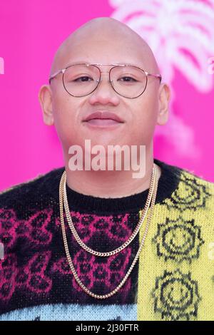 Jacob Batalon attends the pink carpet during the 5th Canneseries Festival, on April 04, 2022 in Cannes, France. Photo by David Niviere/ABACAPRESS.COM Stock Photo