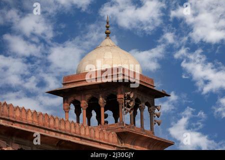 New Delhi, India.  Chhatri of the Jama Masjid (Friday Mosque). Stock Photo