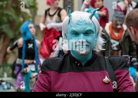 April 2, 2022: Star Trek Cosplay at Wondercon  on Saturday April 2, 2022 in Anaheim, California (Credit Image: © Marissa Carter/ZUMA Press Wire) Stock Photo