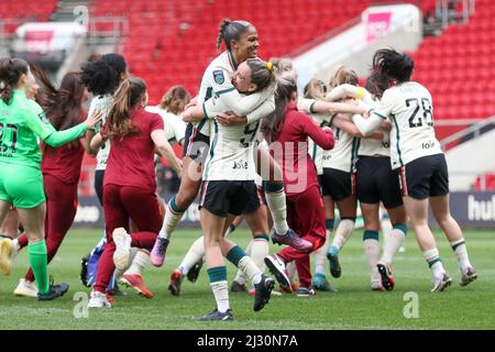 Bristol, UK. 3rd April 2022. (Liverpool) Women’s Championship game between Bristol City and Liverpool at Ashton Gate. Stock Photo