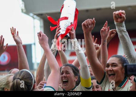 Bristol, UK. 3rd April 2022. (Liverpool) Women’s Championship game between Bristol City and Liverpool at Ashton Gate. Stock Photo