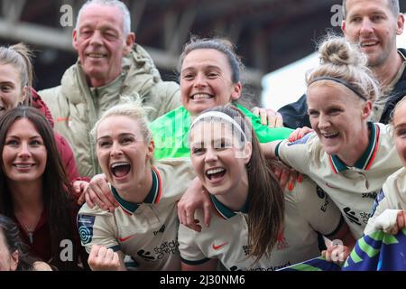 Bristol, UK. 3rd April 2022. (Liverpool) Women’s Championship game between Bristol City and Liverpool at Ashton Gate. Stock Photo