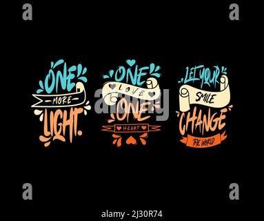 Set lettering text on white background in vector illustration Stock Vector