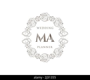 JM Initials letter Wedding monogram logos template, hand drawn modern  minimalistic and floral templates for Invitation cards, Save the Date,  elegant identity. 20023142 Vector Art at Vecteezy
