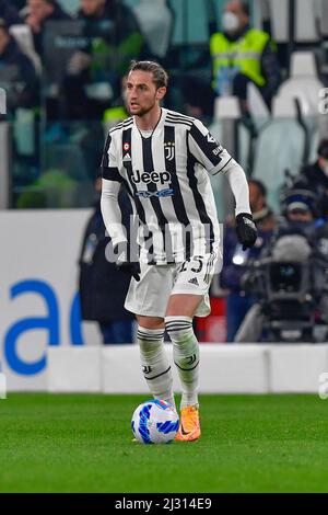 Turin, Italy. 03rd, April 2022. Adrien Rabiot (25) of Juventus seen in the Serie A match between Juventus and Inter at Allianz Stadium in Turin. (Photo credit: Gonzales Photo - Tommaso Fimiano). Stock Photo
