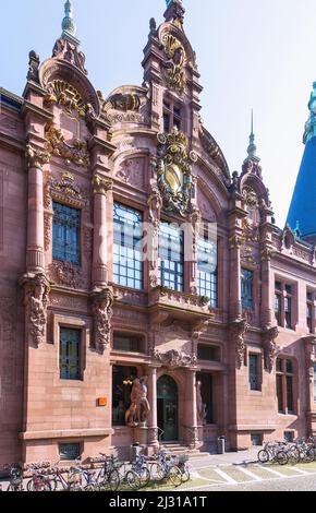 Heidelberg, University Library, main facade Stock Photo