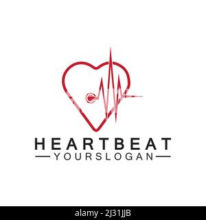 art design health medical heartbeat pulse Stock Vector