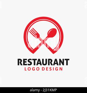Food restaurant logo design Stock Vector