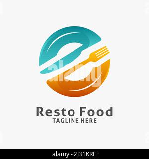 Restaurant and food logo design Stock Vector