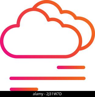 Foggy Vector Icon Design Illustration Stock Vector