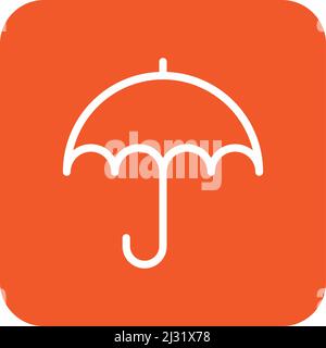 Umbrella Vector Icon Design Illustration Stock Vector