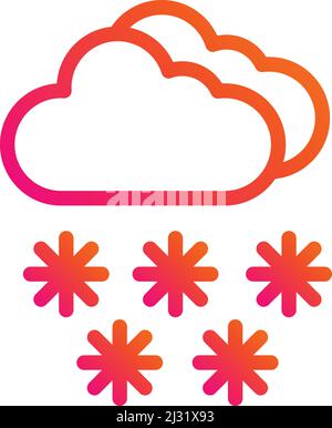 Snow Vector Icon Design Illustration Stock Vector