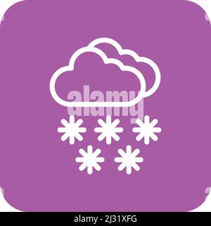Snow Vector Icon Design Illustration Stock Vector