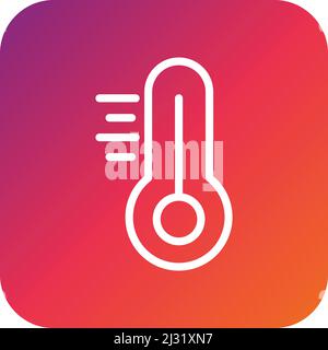 Thermometer Vector Icon Design Illustration Stock Vector