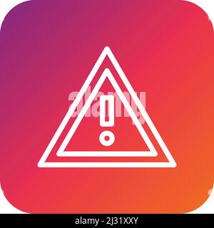 Warning Vector Icon Design Illustration Stock Vector
