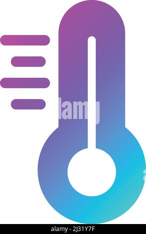 Thermometer Vector Icon Design Illustration Stock Vector