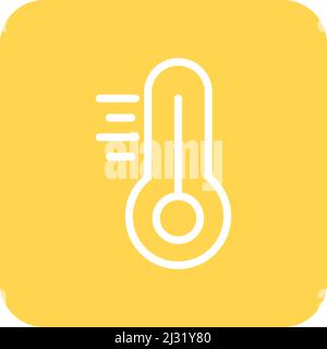 Thermometer Vector Icon Design Illustration Stock Vector