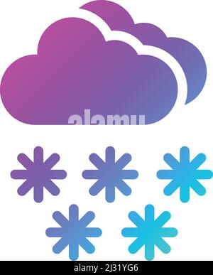 Snow Vector Icon Design Illustration Stock Vector