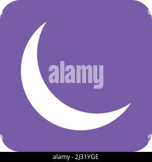 Moon Vector Icon Design Illustration Stock Vector