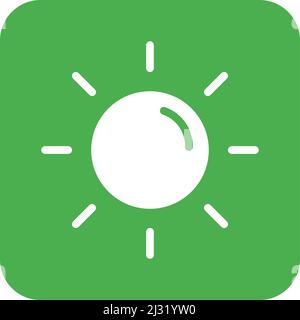 Sun Vector Icon Design Illustration Stock Vector