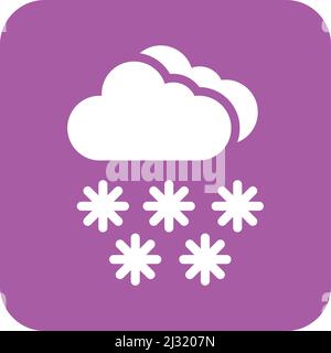 Snow Vector Icon Design Illustration Stock Vector