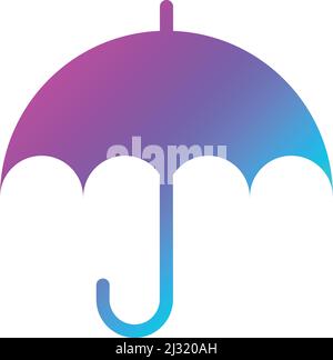 Umbrella Vector Icon Design Illustration Stock Vector