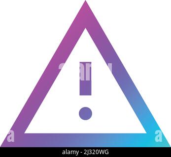 Warning Vector Icon Design Illustration Stock Vector