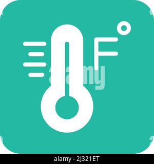 Fahrenheit Vector Icon Design Illustration Stock Vector