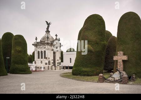 Magnificent tombs in the Cemetery Municipal Sara Braun, Punta Arenas, Patagonia, Chile, South America Stock Photo