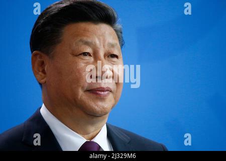 Xi Jinping - Treffen der dt. Bundeskanzlerin mit dem chinesischen Staatspraesidenten, Bundeskanzleramt, 5. Juli 2017, Berlin (nur fuer redaktionelle V