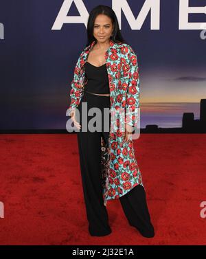 Christina Milian arrives at the AMBULANCE Los Angeles Premiere held at the Academy Museum of Motion Pictures in Los Angeles, CA on Monday, ?April 4, 2022. (Photo By Sthanlee B. Mirador/Sipa USA) Stock Photo