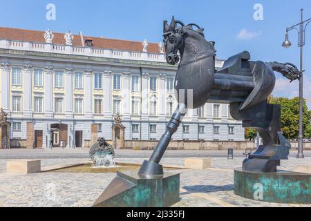 Ansbach, Anscavallo and Residenz Stock Photo