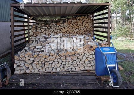 Log store Stock Photo