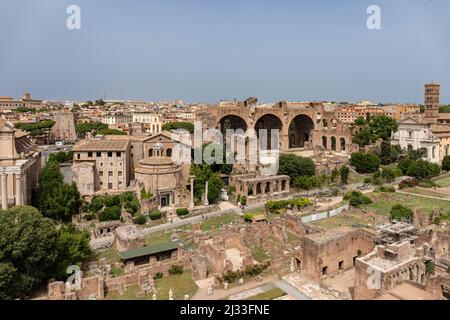 Ancient Forum Rome Italy Stock Photo