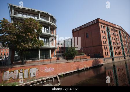 The British Waterways building on Nottingham Canal in the UK Stock Photo