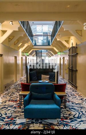 Hotel Katajanokka, former prison is now a hotel, Helsinki, Finland Stock Photo