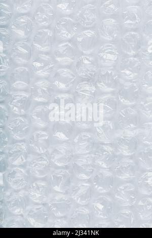 Packing bubble wrap for parcels on a White background in full screen Stock Photo