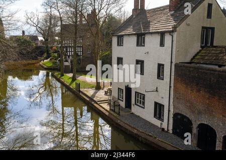 Bridgewater canal Worsley village Salford Manchester Stock Photo