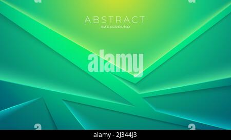 Abstract gradient papercut shape background Stock Vector